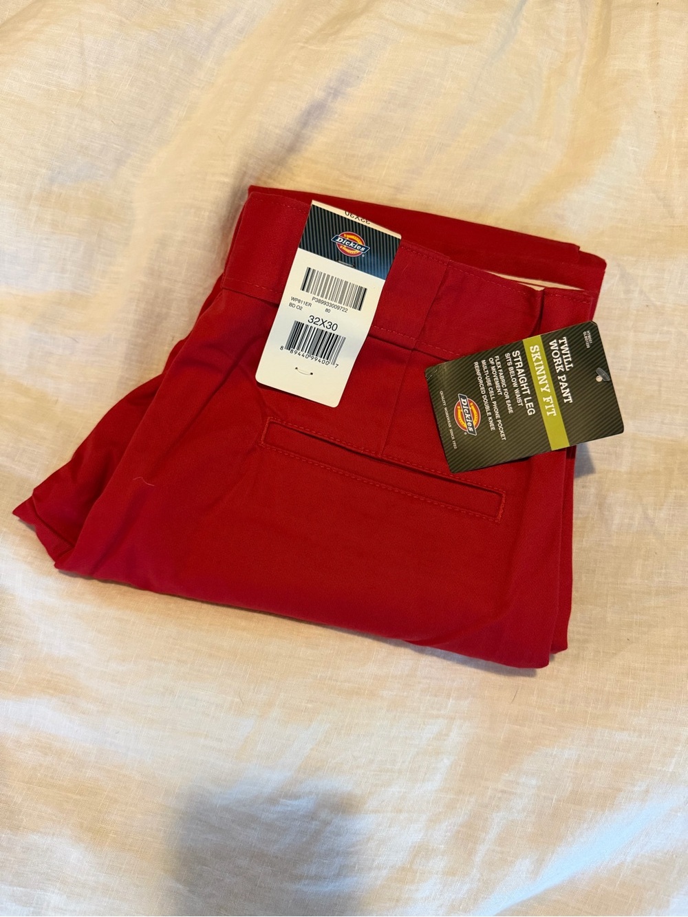Dickies Men’s Red Chino Work Pants